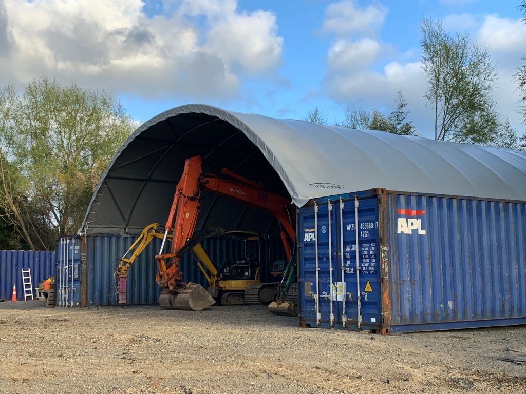 Container Shelters for Tractors and Harvest Equipment